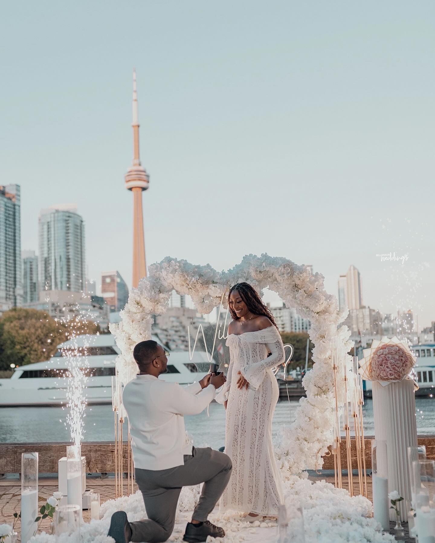 Esther & Michael Went from 8 Years of Lengthy-Distance to a Magical Proposal in Toronto!