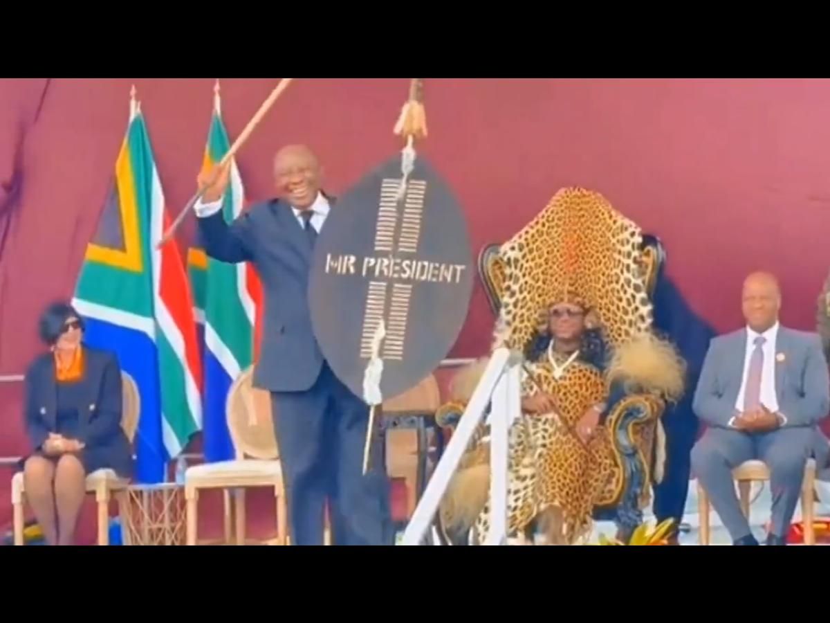 WATCH: President Cyril Ramaphosa’s Zulu dance strikes fails to wow