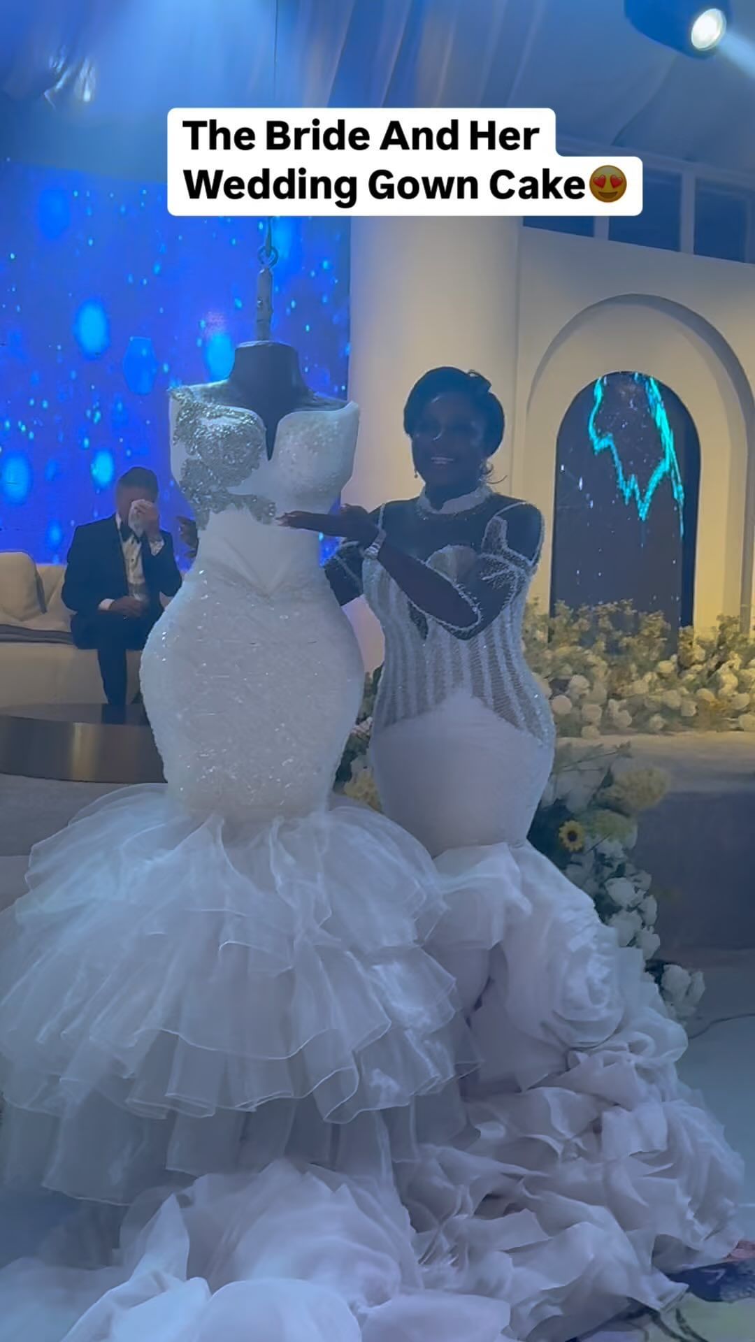 This Bride Bought a Shock Life-Dimension Wedding ceremony Gown Cake – See Her Response!