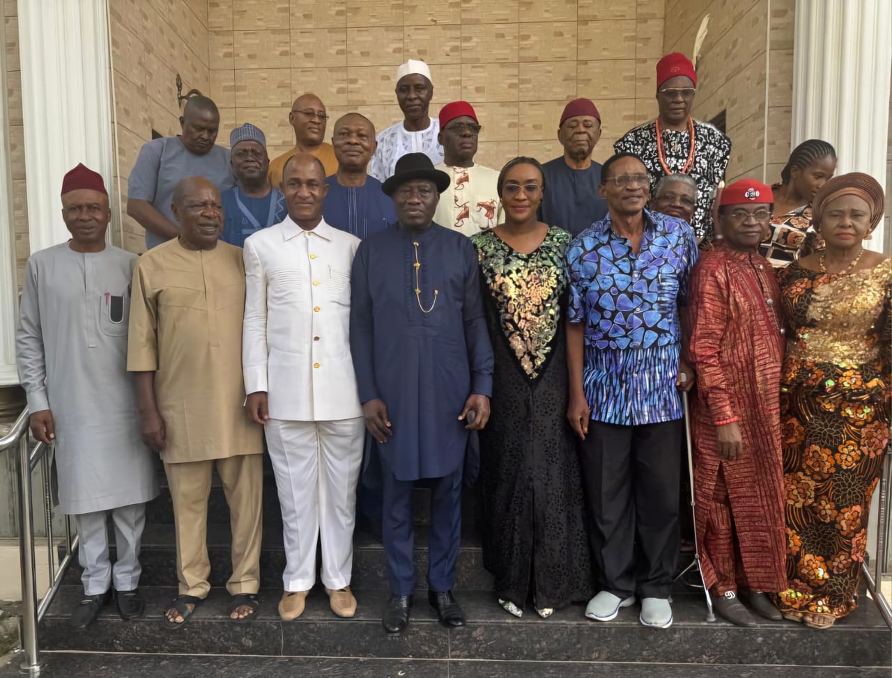 Former President Goodluck Jonathan Pays Condolence Go to to Chief Rex Onyeabor