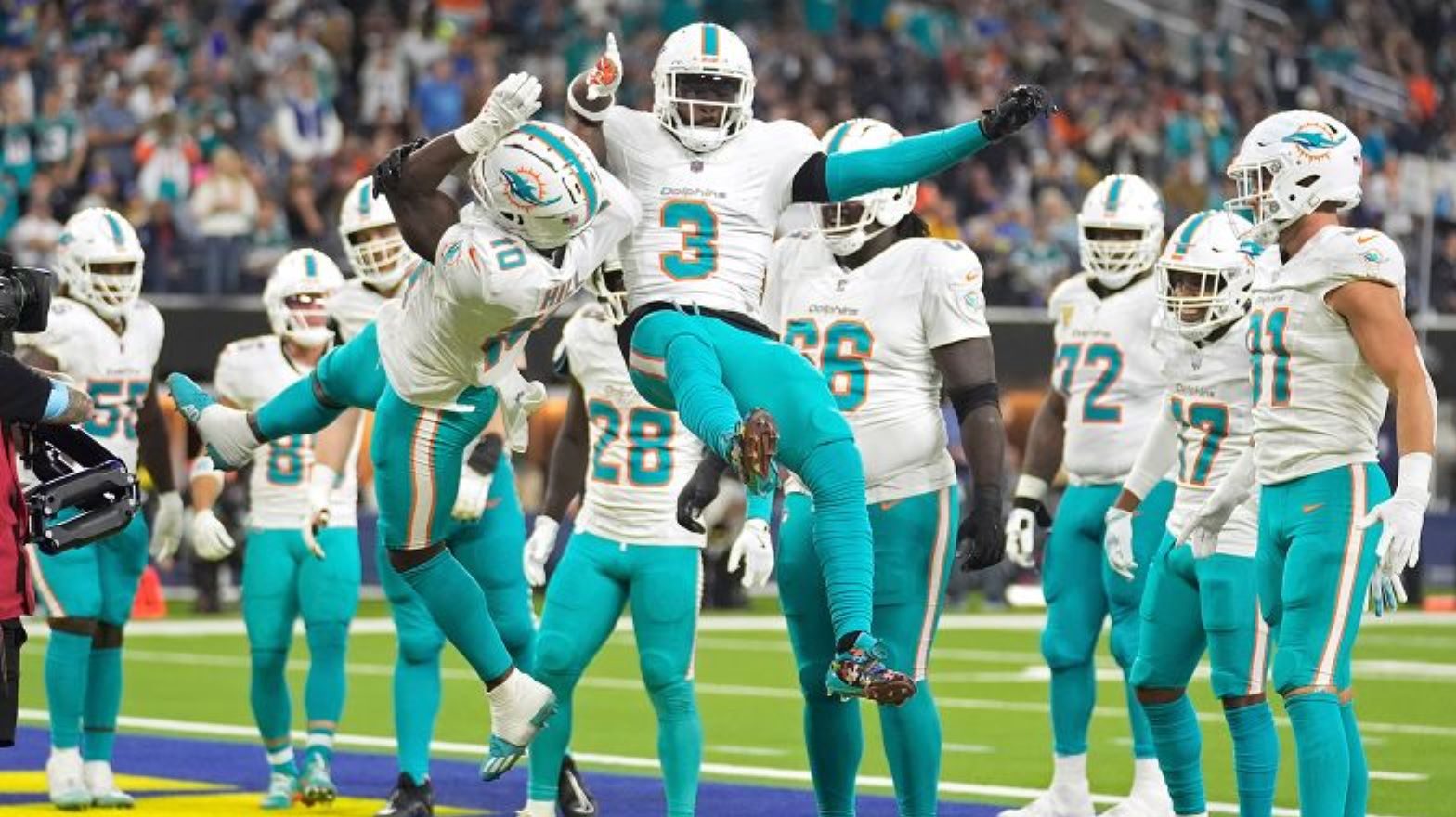 Los Miami Dolphins rompen una racha de tres derrotas consecutivas con una victoria sobre Los Angeles Rams