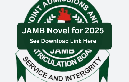 JAMB 2025 novel and the place to obtain it