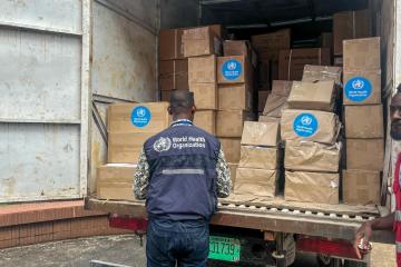 WHO delivers important medical provides to fight substance abuse in Liberia