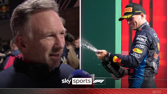 Christian Horner praises Max Verstappen after the Pink Bull driver is confirmed as F1…