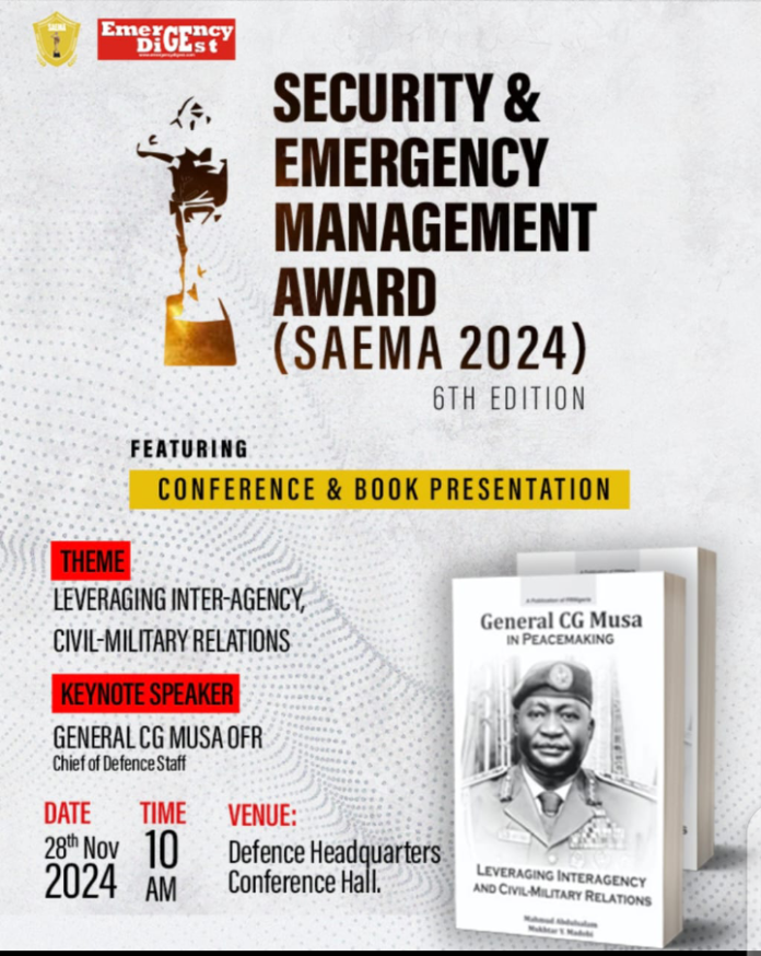 Defence Chief, Gen. Musa, to Converse at 2024 SAEMA Awards & Convention