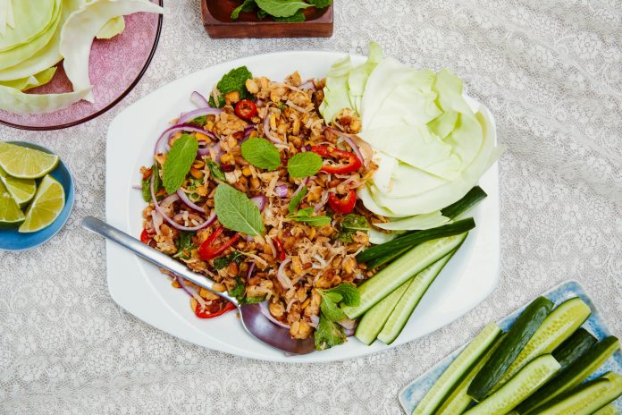 Coconut Tempeh Larb