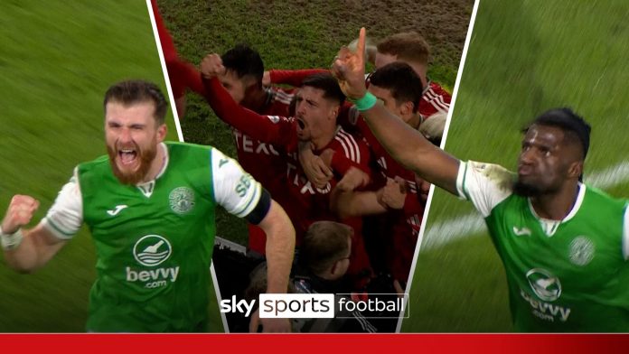 Relive the loopy ending on Hibernian vs Aberdeen which noticed three objectives in three…