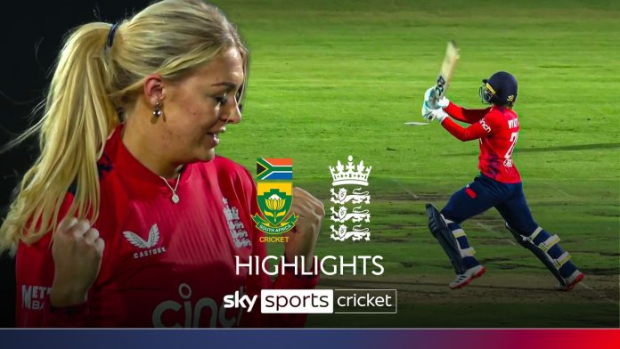 Highlights of the second Womens T20 between South Africa and England.”