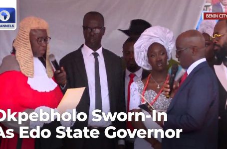 Second Monday Okpebholo Was Sworn-In As Edo State Governor