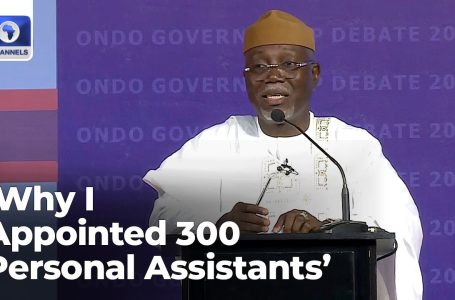 Ondo Gov Debate: Why I Appointed 300 Private Assistants – Aiyedatiwa