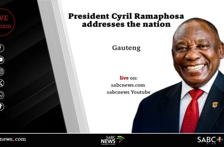 President Cyril Ramaphosa addresses the nation