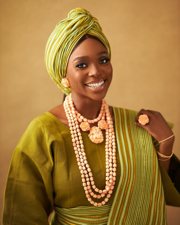 Add a Stylish Contact to Classic Yoruba Bridal Style With This Inspo Served by Tomike