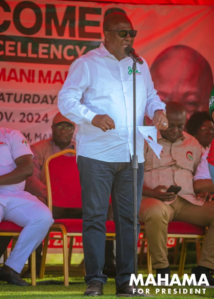Jean Mensah Formally Broadcasts John Dramani Mahama As The Winner Of The 2024 Presidential Elections With 56.55%