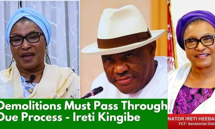 Full Video: All Demolition Should Cross By way of Due Course of – Senator Ireti Kingibe