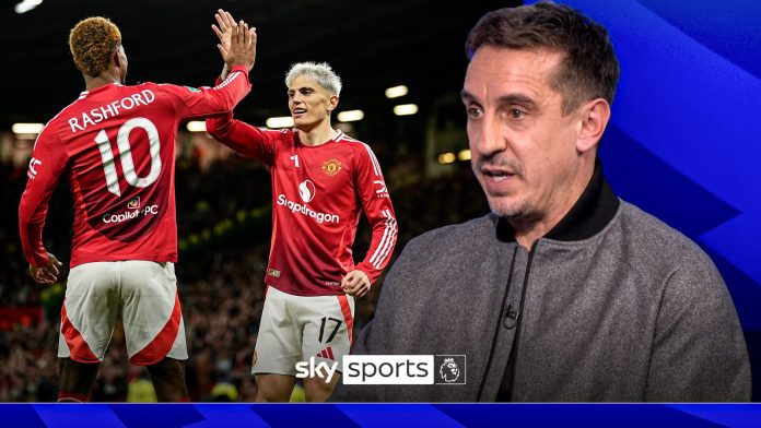 Gary Neville backs Ruben Amorims daring resolution of dropping Alejandro Garnacho and Marcus Rashford…