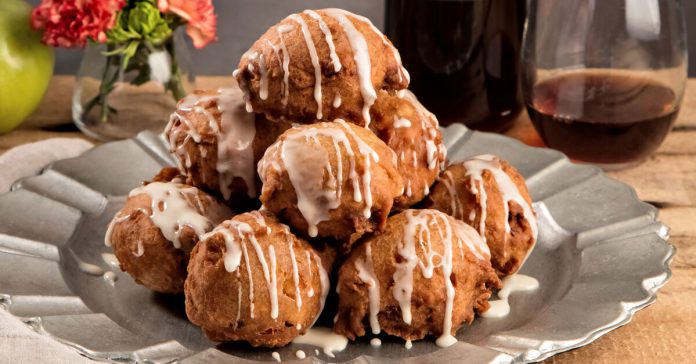 Port and Cardamom Apple Fritters