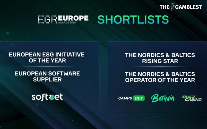 Soft2Bet to be nominated in 6 classes on the EGR Europe Awards 2025