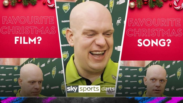 Michael Van Gerwen reveals what’s his favorite Christmas movie and meals that he…