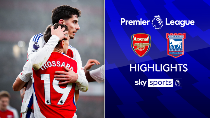 Arsenal 1-0 Ipswich | Premier League highlights