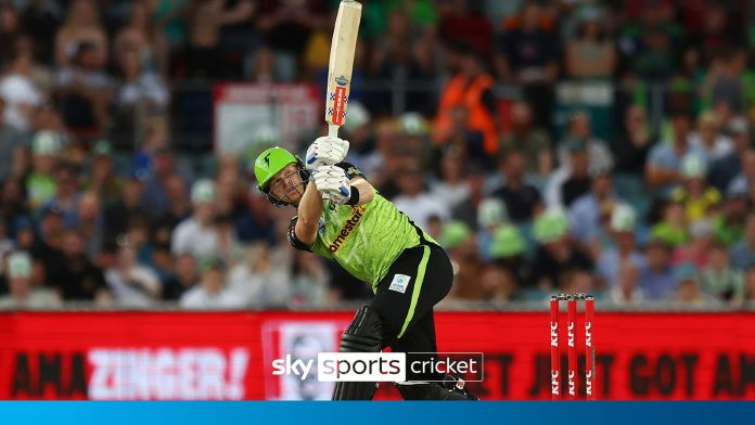 Englands Sam Billings hit an excellent 72 runs off 39 balls to assist the…