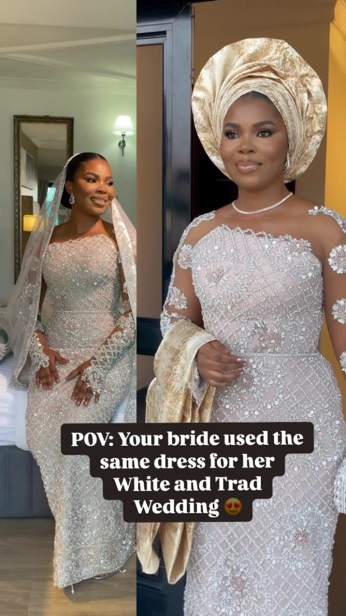 This Bride Rocked The Identical Gown For Her Trad and White Wedding ceremony!