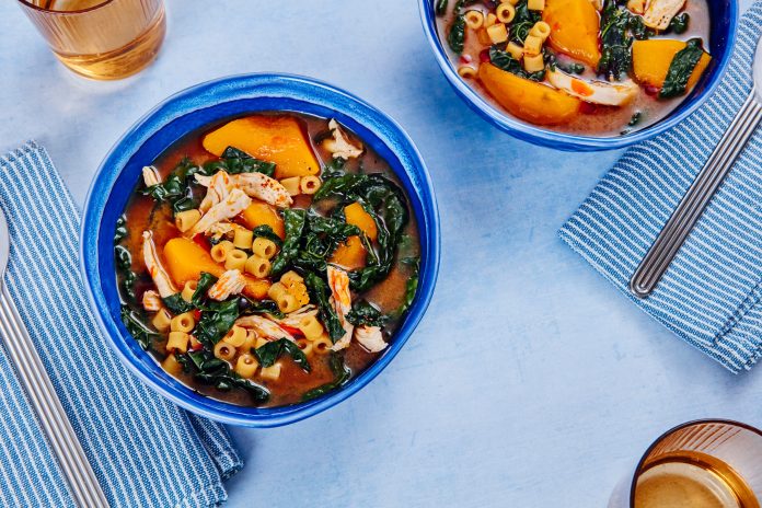 A Nourishing Hen Noodle Soup for Sick Days