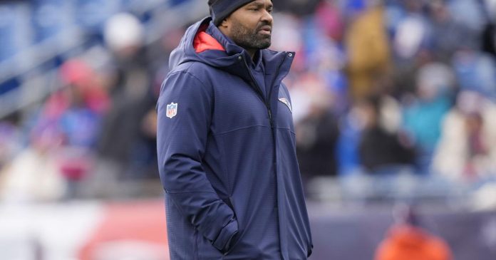 Patriots fireplace coach Jerod Mayo shortly after beating Payments to complete his lone season at 4-13