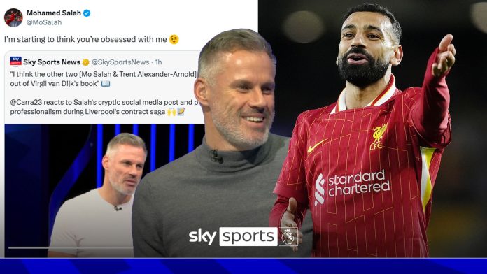 Mohamed Salah reacts on X to feedback made by Jamie Carragher on Monday Night time…