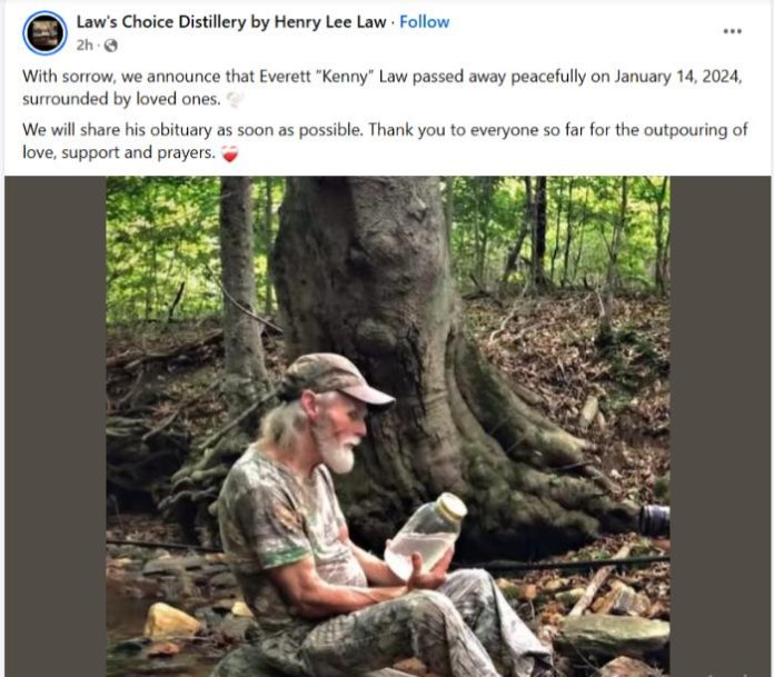 Kenny Regulation, Moonshiners Star Has Handed Away, Cousin Henry Reveals