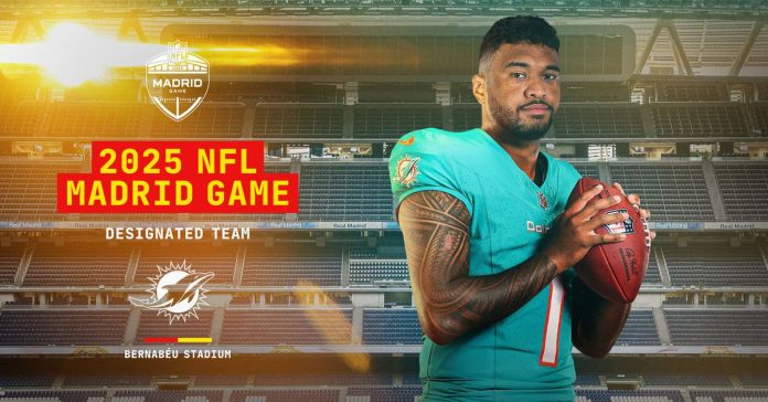 Miami Dolphins introduced because the designated residence group for first-ever NFL Madrid Sport