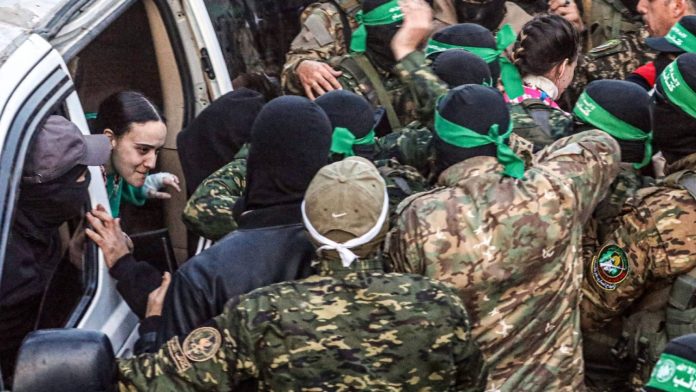 Three hostages launched by Hamas transferred again into Israeli territory