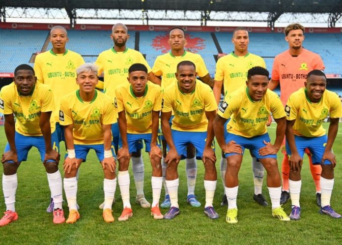 Mamelodi Sundowns beginning 11 vs AS Rabat