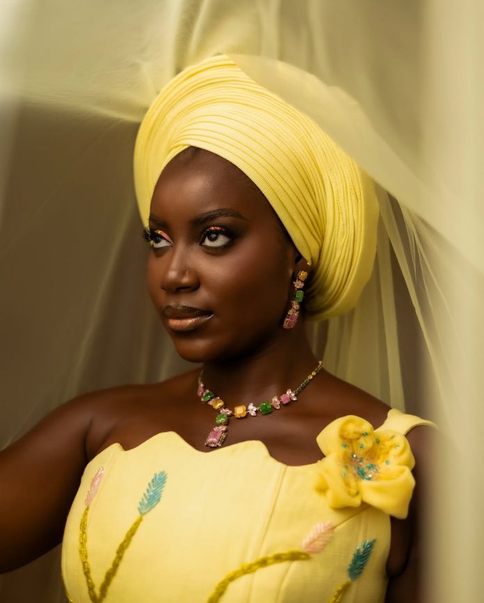 This Yellow Yoruba Conventional Bridal Look is the Definition of Radiance!