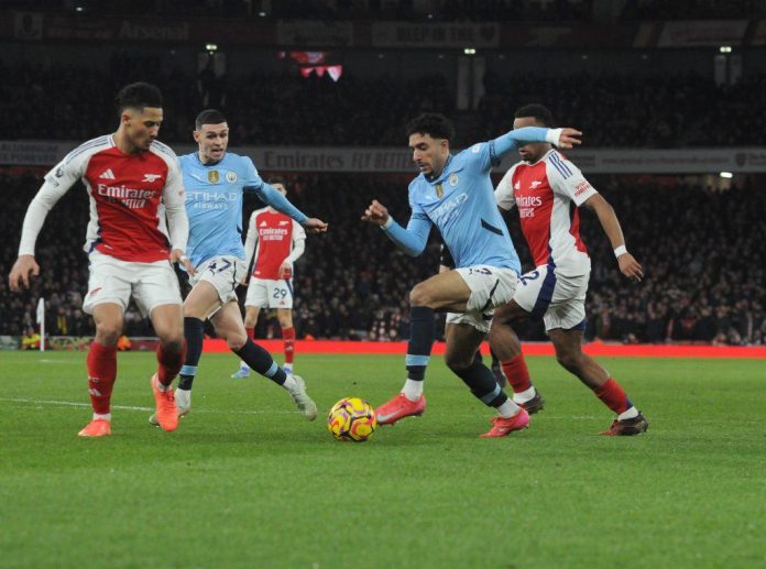 Nathaniel Bassey reacts to Arsenal’s victory over Manchester Metropolis