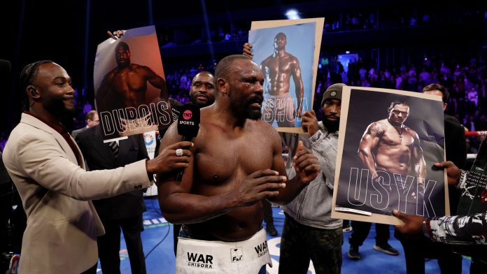 Tyson Fury will likely be Anthony Joshua’s subsequent opponent, not me, says British rival Derek Chisora