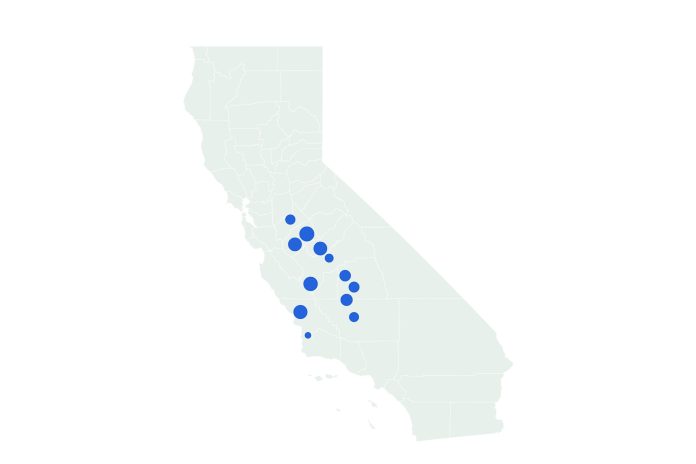 California Freeze Map Reveals Cities To Be Hit Hardest
