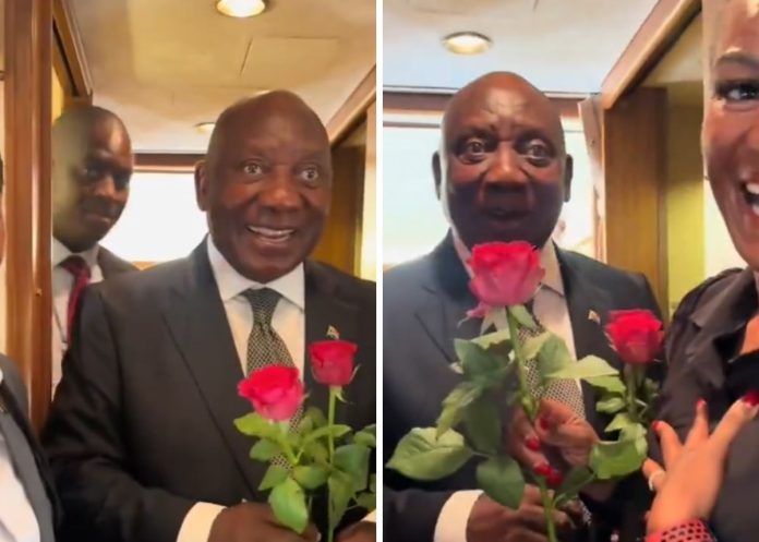 Ramaphosa charms Valentine’s Day: ‘These guys don’t offer you flowers’