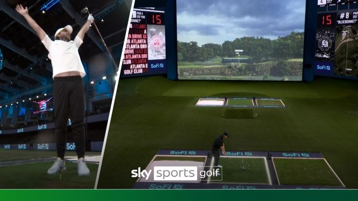 Tommy Fleetwood holes INCREDIBLE ace on a PAR FOUR throughout TGL follow!