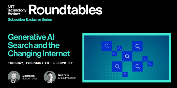Roundtables: Generative AI Search and the Altering Web
