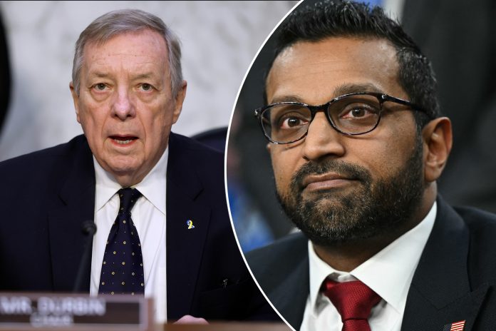 Senate Democrats handle reporters on Kash Patel’s FBI nomination