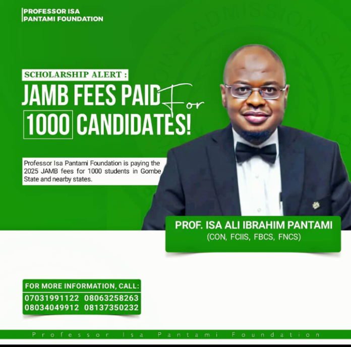 Professor Isa Pantami Basis Sponsors JAMB Registration for 1,000 College students