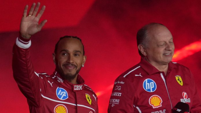 Lewis Hamilton is proving a ‘good match’ with Ferrari, says group principal Fred Vasseur as SF-25 launches