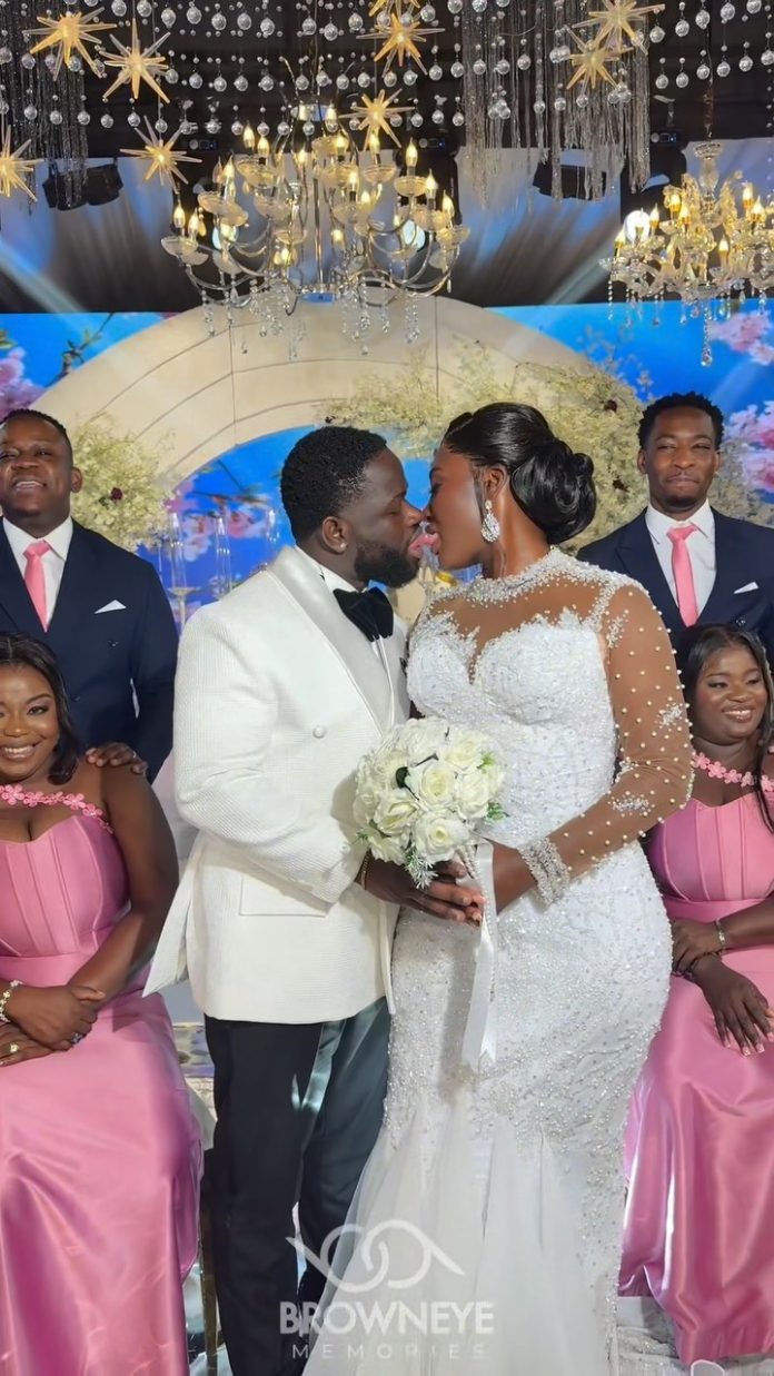 You’ll Love This Bride’s Response to Her Groom Stealing Kisses!