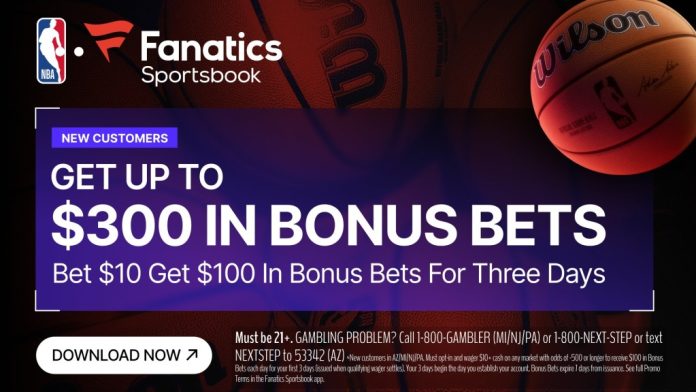 Fanatics Sportsbook Promo Scores As much as $300 in Bonus Bets Assured