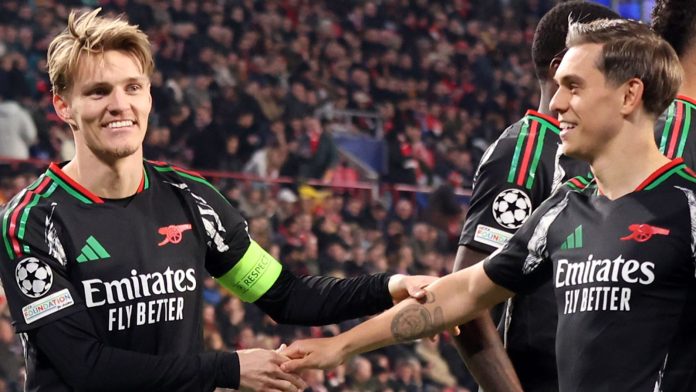 PSV 1-7 Arsenal: Gunners grow to be first group to attain seven away from dwelling in Champions League knockout tie