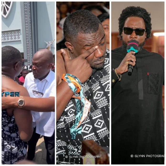 James Gardiner, Sonnie Badu and Different Celebs Storm John Dumelo’s Father’s Funeral
