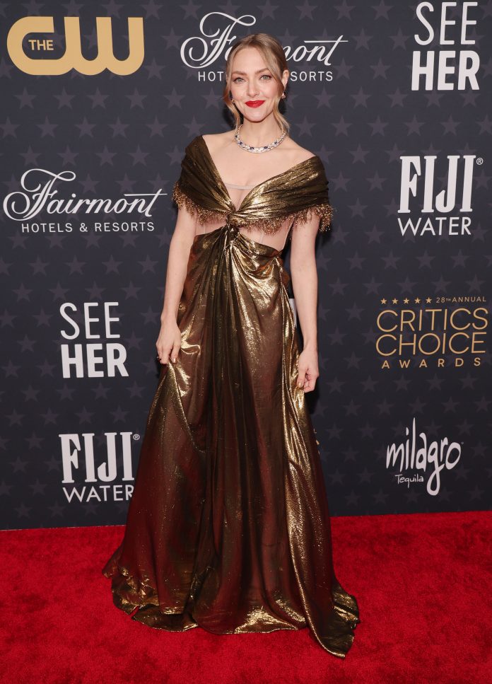 Amanda Seyfried recollects flashing Glen Powell throughout awkward wardrobe malfunction at awards present: My ‘boobs fell out’