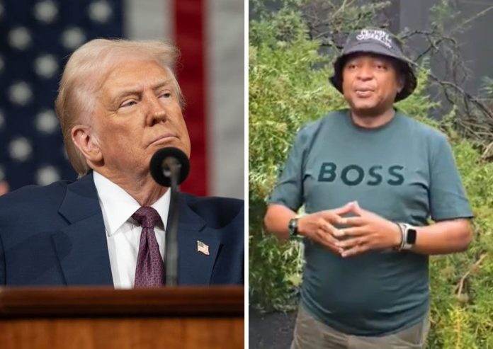 Kenny Kunene begs President Trump to attend G20 in SA