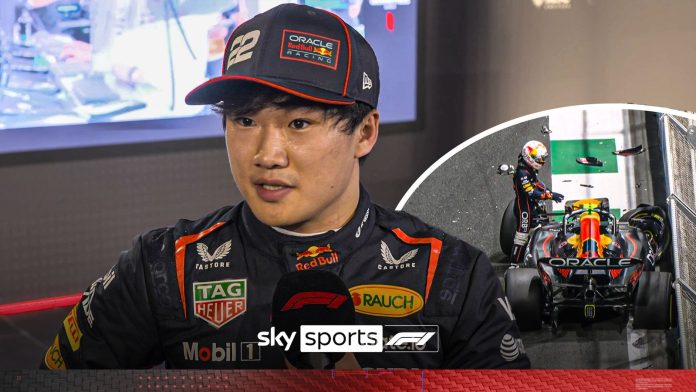 Saudi Arabian GP: Yuki Tsunoda apologises to Pink Bull for pricey crash in P2