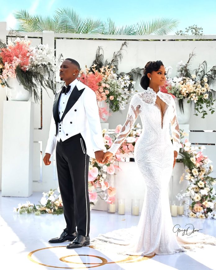 Really feel The Magic of Love With Priscilla Ojo and Juma Jux’s White Wedding ceremony Highlights!